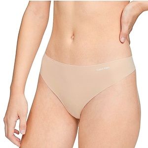 3/$27 NWT Calvin Klein invisibles nude thong - laser cut
